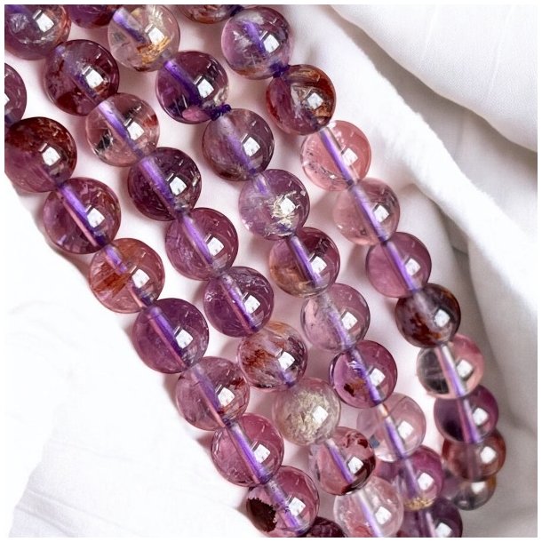 Krystal armbnd i Cacoxenite (Super 7)  6 mm