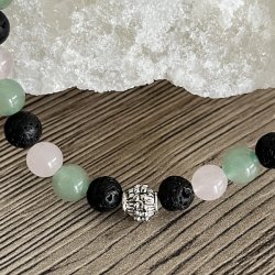 Krystal armbnd for velstand og lykke | 6 mm perler | Ml 16 - 18 cm