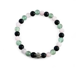 Krystal armbnd for velstand og lykke | 6 mm perler | Ml 16 - 18 cm