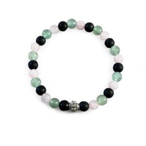 Krystal armb�nd for velstand og lykke | 6 mm perler | M�l 16 - 18 cm