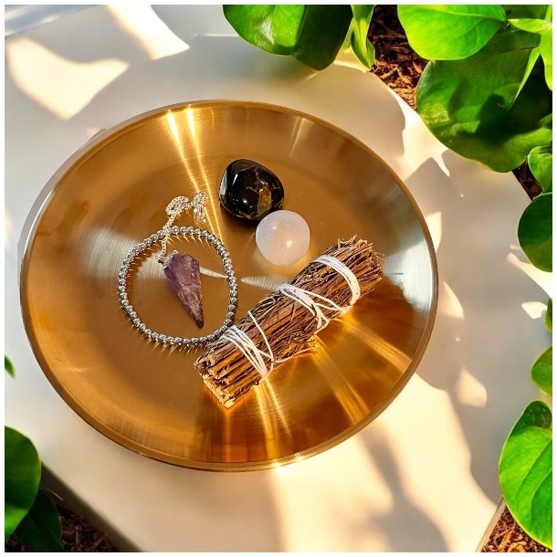 Kraftfuldt Spirituelt Kit med Terahertz Armbnd, Ametyst Pendul &amp; Palo Santo