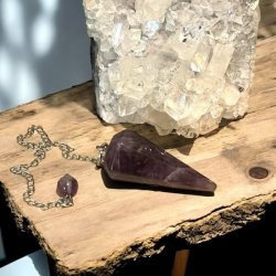 Kraftfuldt Spirituelt Kit med Terahertz Armbnd, Ametyst Pendul &amp; Palo Santo