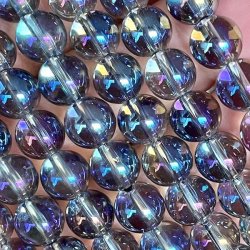 Krystal armb�nd | Aura titanium | rainbow aura | M�l 16 - 18 cm