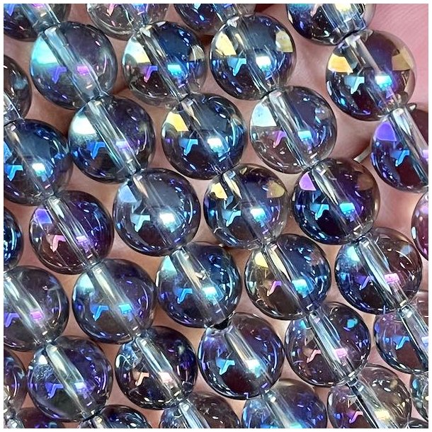Krystal armb�nd | Aura titanium | rainbow aura | M�l 16 - 18 cm