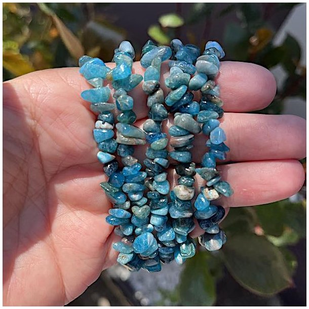 Krystal armbnd bl apatit - stenchips