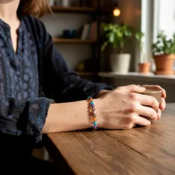 Helende krystalarmb�nd til smerter, balance og st�tte i hverdagen