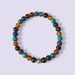 Krystalarmb�nd med helende sten til lindring af smerter og indre ro