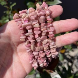 Krystal armbnd rhodonit - stenchips