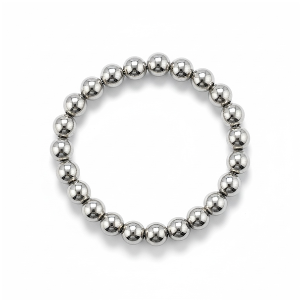 Terahertz armb�nd 17�19 cm � 8 mm perler � Energi &amp; beskyttelse