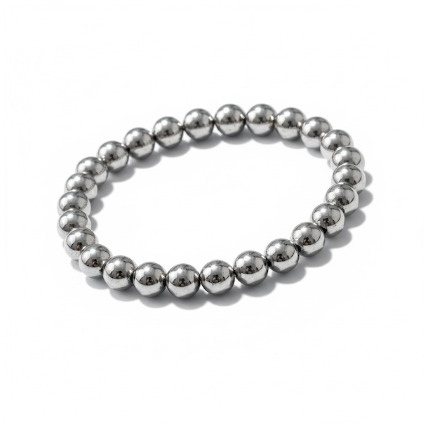 Terahertz armb�nd 17�19 cm � 8 mm perler � Energi &amp; beskyttelse