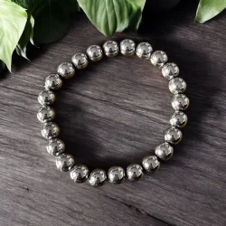 Terahertz armb�nd 17�19 cm � 8 mm perler � Energi &amp; beskyttelse
