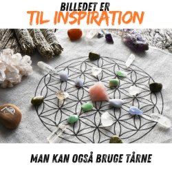 Krystal grid m�nster m livets blomst | M�l ca. 19 x 19 cm