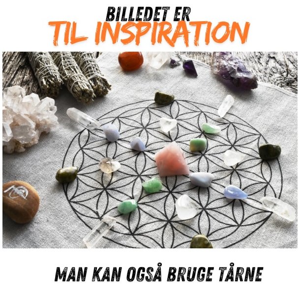 Krystal grid m�nster m livets blomst | M�l ca. 19 x 19 cm