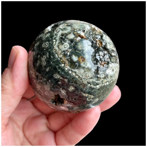 Krystal kugle i Ocean Jaspis UNIKA | Ml 6,2 cm