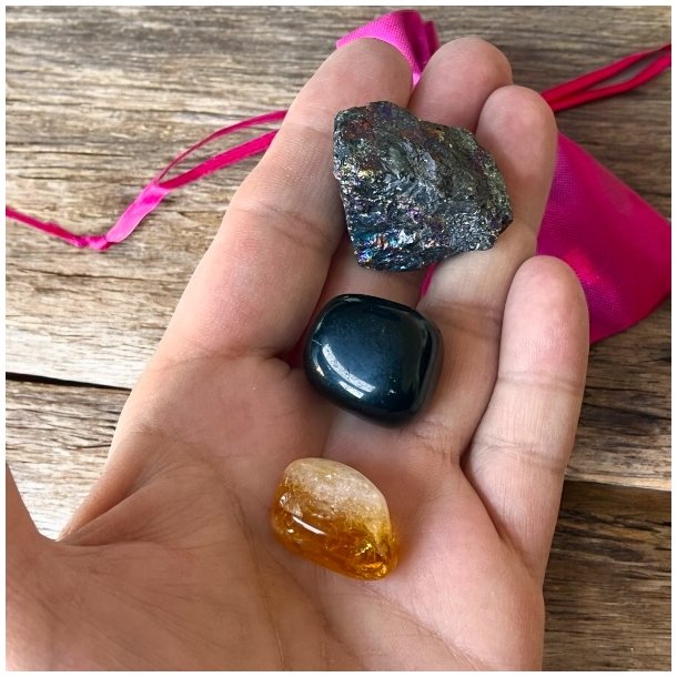 Gl�de og Beskyttelse � Krystals�t til Energi og Balance (2,5-3 cm)