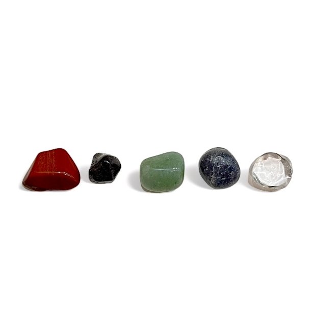 De 5 elementer, krystals�t, M�l 2 - 3 cm