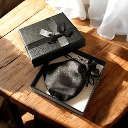 Gaveske med Tigerje Armbnd, Sort Onyx Lommesten &amp; Bjergkrystal