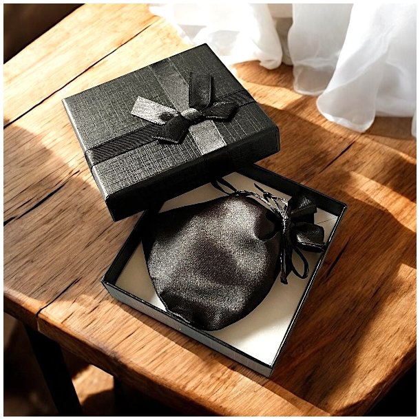 Gaveske med Tigerje Armbnd, Sort Onyx Lommesten &amp; Bjergkrystal