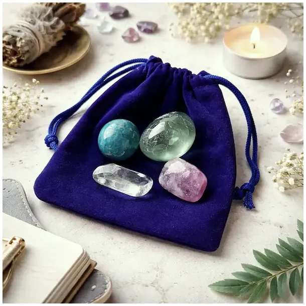 Krystals�t mental klarhed � lodolit, fluorit, apatit og lepidolit