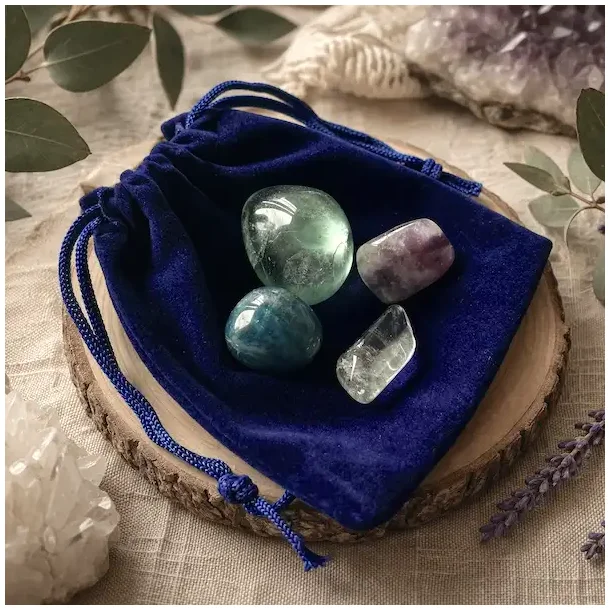 Krystals�t mental klarhed � lodolit, fluorit, apatit og lepidolit