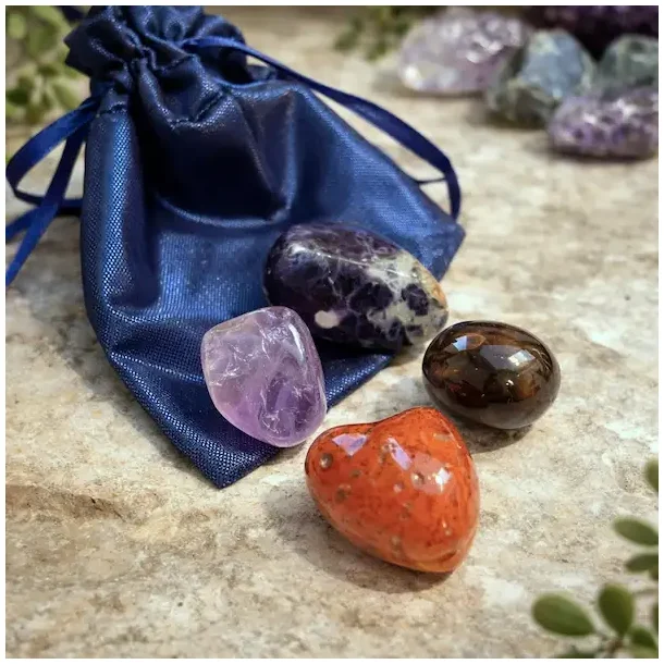 Krystals�t til Smertelindring og Balance | M�l 2,5 - 4 cm