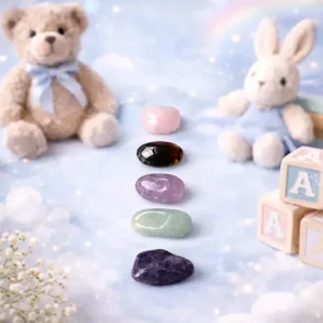 Krystals�t til b�rn med ro, tryghed og balance � 5 blide sten til hverdagen