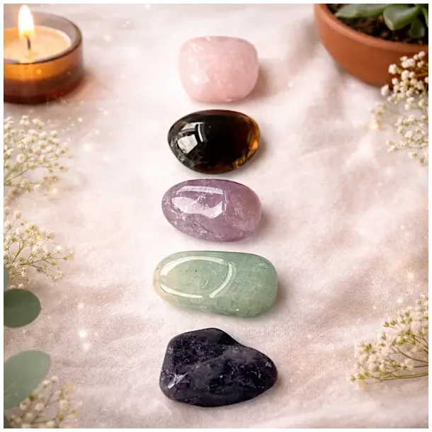 Krystals�t til b�rn med ro, tryghed og balance � 5 blide sten til hverdagen