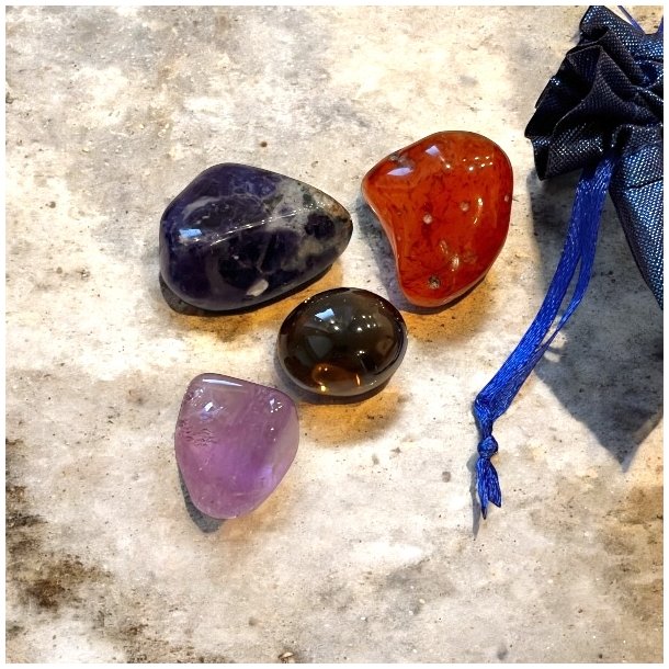 Krystals�t til Smertelindring og Balance | M�l 2,5 - 4 cm