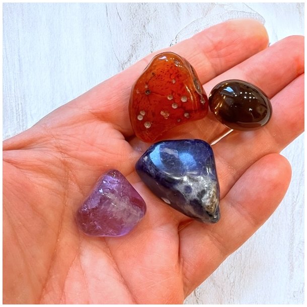 Krystals�t til Smertelindring og Balance | M�l 2,5 - 4 cm