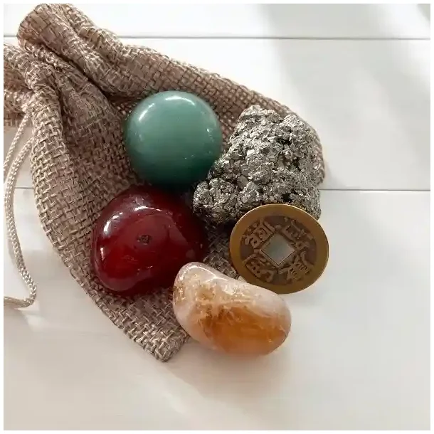 Velstand og lykke Krystalst,  Ml 2 - 3 cm