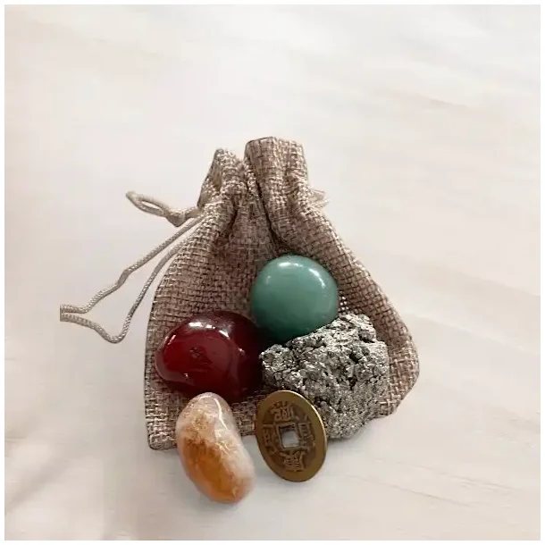 Velstand og lykke Krystalst,  Ml 2 - 3 cm