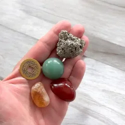 Velstand og lykke Krystalst,  Ml 2 - 3 cm