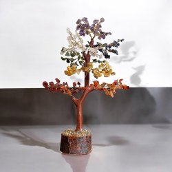 Krystaltr� | 7 Chakra | M�l ca. 24 cm 