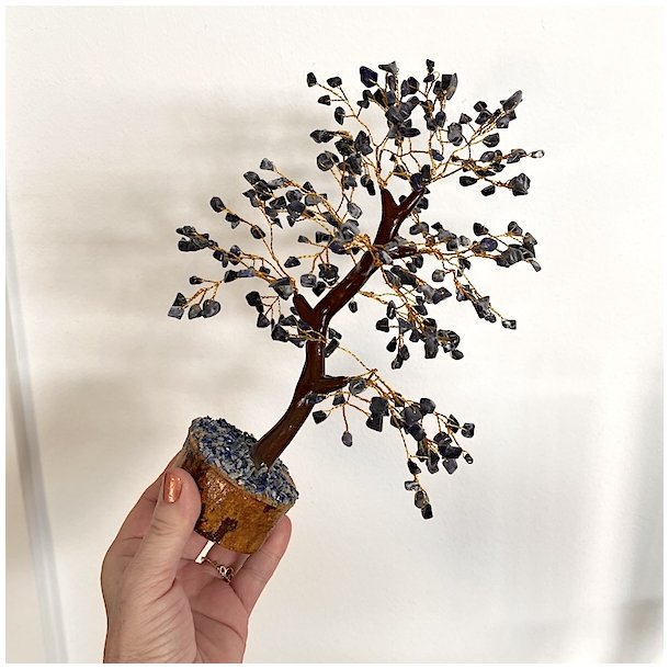 Krystaltr i Sodalit p base af neemtr | Ml ca. 24 cm udslet