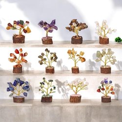 Sm unikke krystaltrer  Hndlavet dekoration med gte sten | Perfekt gave &#10024;