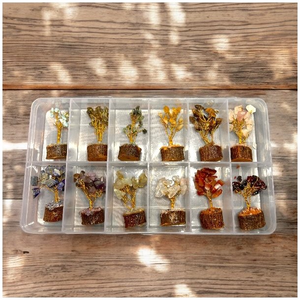 Sm unikke krystaltrer  Hndlavet dekoration med gte sten | Perfekt gave &#10024;