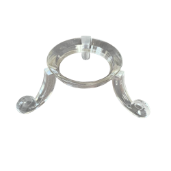 Kuglestander i transparent plast