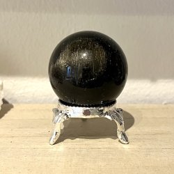 Kuglestander i metal - slvfarvet