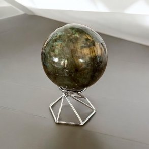 Kuglestandere i slvfarvet metal, Ml 5,5 x 4,2 cm