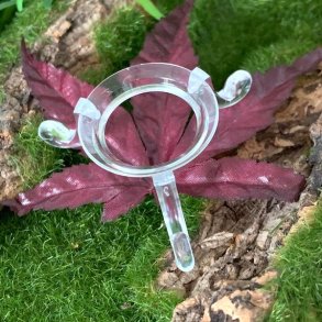 Kuglestander i transparent plast
