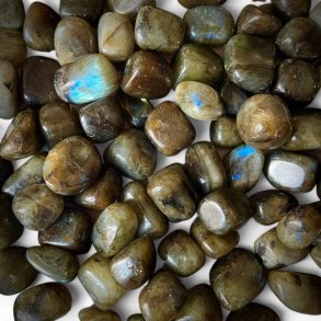 Labradorit | lommesten | Ml ca. 2 - 3 cm