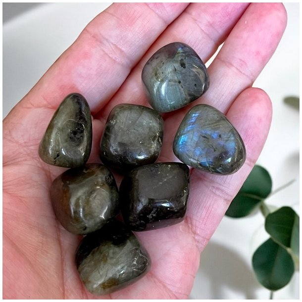 Labradorit | lommesten | Ml ca. 2 - 3 cm