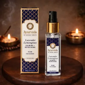 Ayurveda Lavender Lemongrass smudgespray � r�gfri ro, beskyttelse og balance