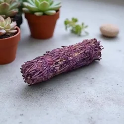 Lavendel smudgestick ca. 11,5 cm til aura rensning, energibalancering og indre ro
