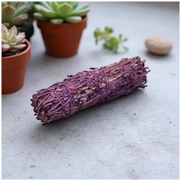 Lavendel smudgestick ca. 11,5 cm til aura rensning, energibalancering og indre ro