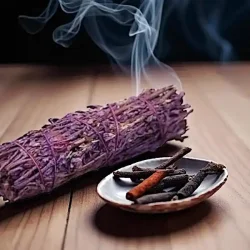 Lavendel smudgestick ca. 11,5 cm til aura rensning, energibalancering og indre ro