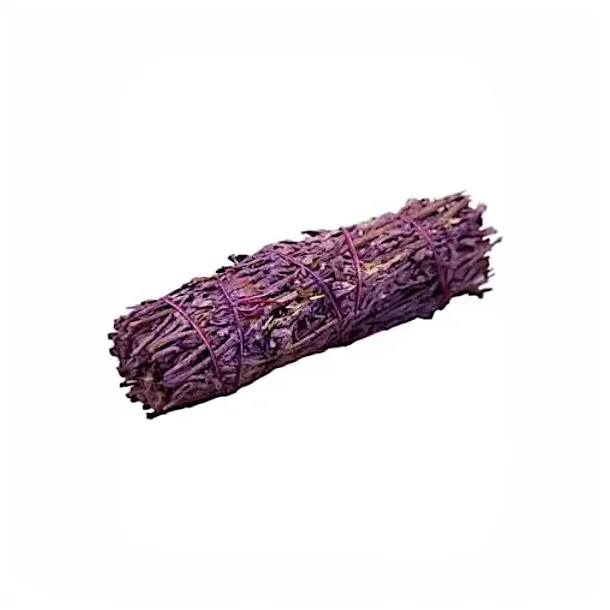 Lavendel smudgestick ca. 11,5 cm til aura rensning, energibalancering og indre ro