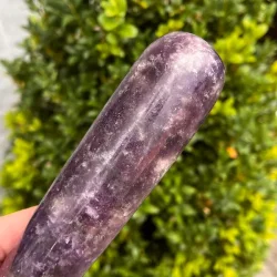 Lepidolit healerstav 16,2 cm  kraftfuld massagestav til ro, healing og indre balance
