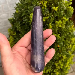 Lepidolit healerstav 13,1 cm  kraftfuld massagestav til ro, healing og indre balance