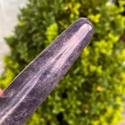 Lepidolit healerstav 13,1 cm  kraftfuld massagestav til ro, healing og indre balance